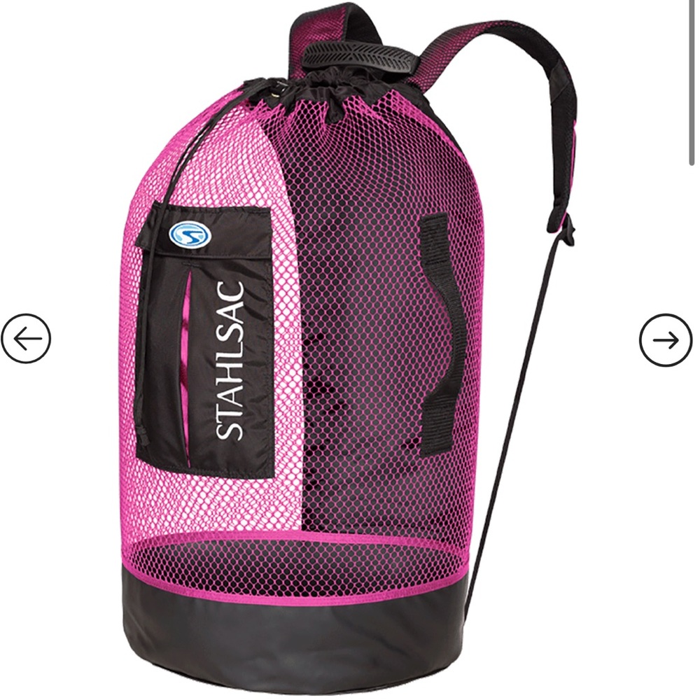 STAHLSAC Panama Pink Mesh Backpack